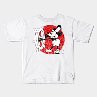 Steamboat Willie -- Retro Design Kids T-Shirt